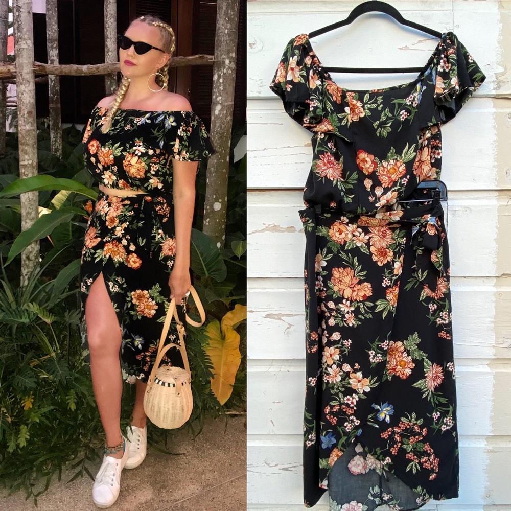 Xhilaration Floral Skirt set